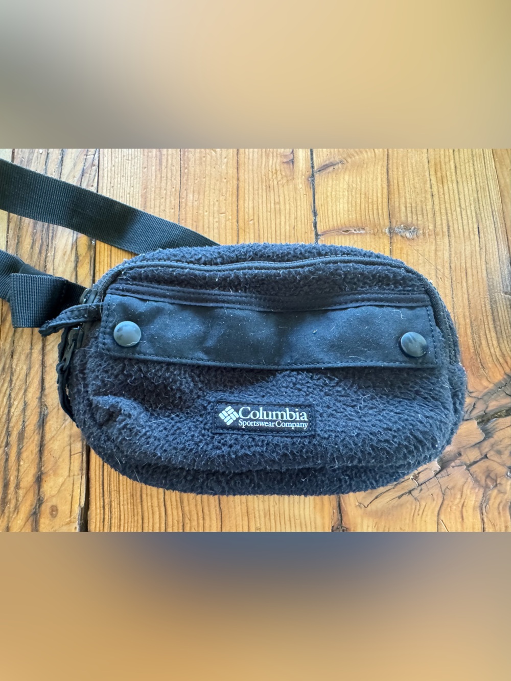 Columbia Black Fleece Belt Bag